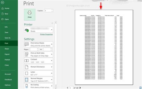 Excel Printing Problems