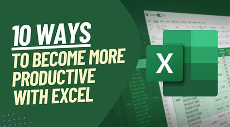 Excel Productivity Tips for Professionals