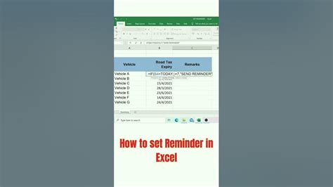 Excel Reminder Image 7