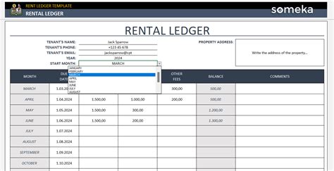 Excel Rent Ledger Template Best Practices