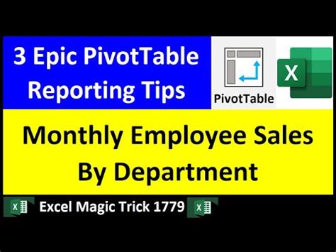 Tricks for Creating Excel Reports