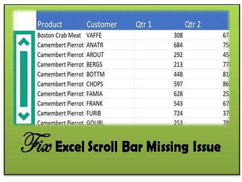 Excel Scrolling Issues