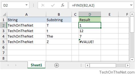 Excel Search Tips