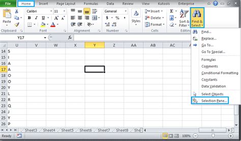 Excel Selection Tips