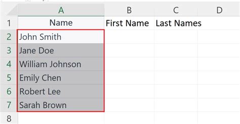 Separating Names in Excel