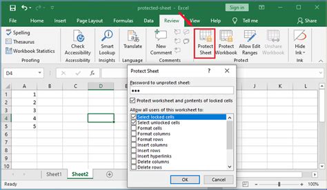 Excel sheet protection removal