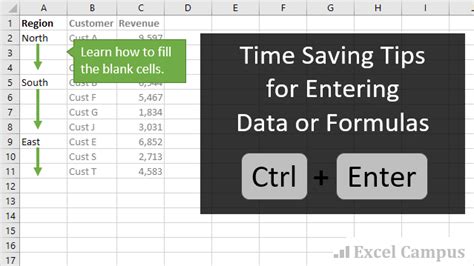 Excel Shortcut Ctrl Enter