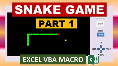 Excel Snake Game