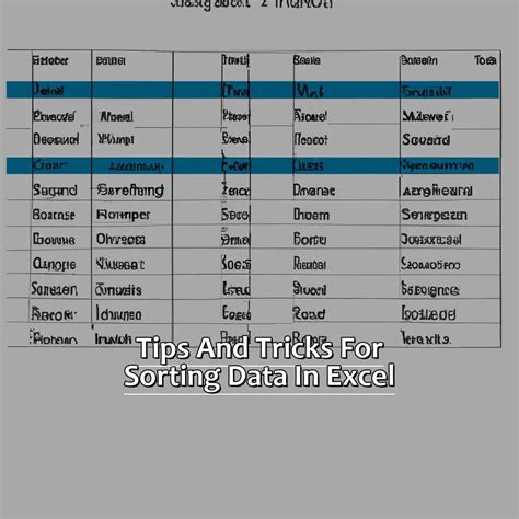 Excel Sorting Tips