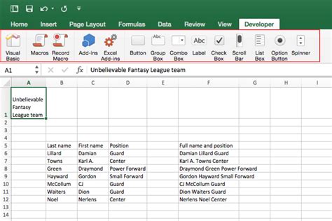 Excel Spreadsheet Tips