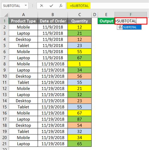 Excel Sum by Color Criteria