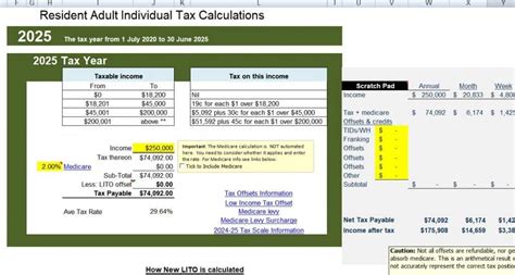 Excel Tax Calculator Tables