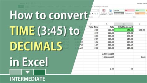 Excel Time Conversion Example 7