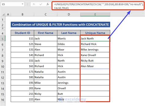 Excel Unique Multiple Columns Made Easy