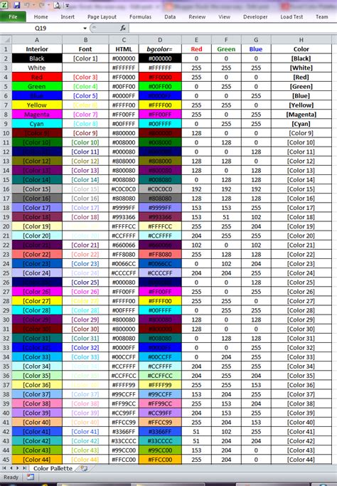 Excel VBA Color Index Example 1