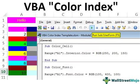 Excel VBA Color Index Example 6