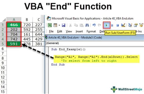 Excel VBA End Down