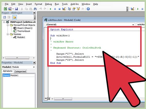 Creating a VBA Macro in Excel