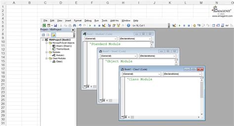 Excel VBA module with the RemoveLastTwoCharacters function