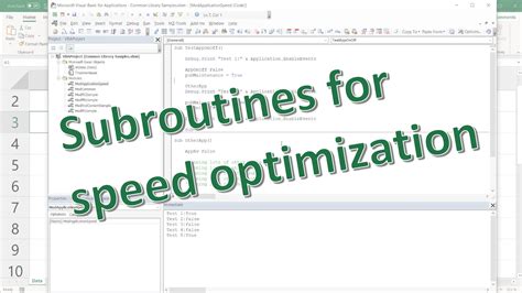 Excel VBA Optimization Tips