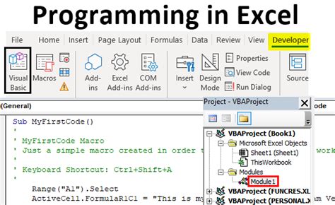 Excel VBA Programming