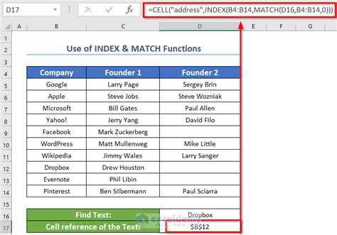 Excel VBA Range Find Method Example 3