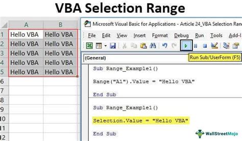 Excel VBA Range Selection Best Practices