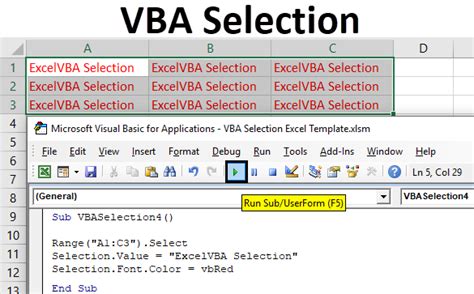 Excel VBA Range Selection Expert Tips