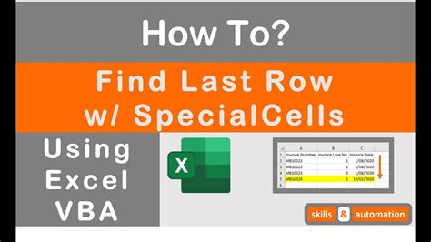 Excel VBA SpecialCells