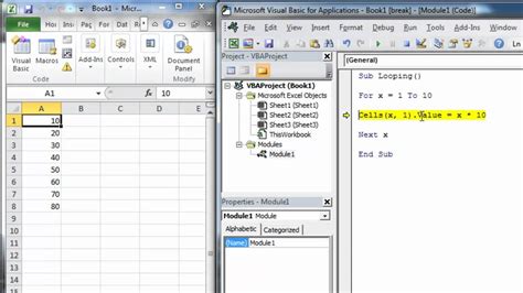 Excel VBA Tutorial Worksheets