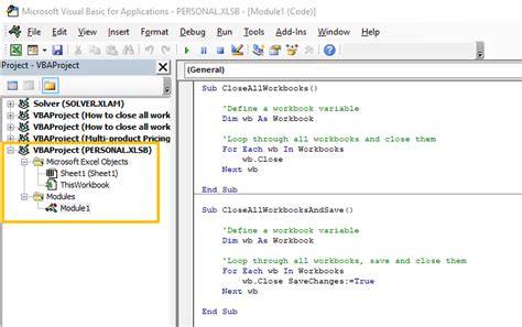 Excel VBA Workbook Close Single