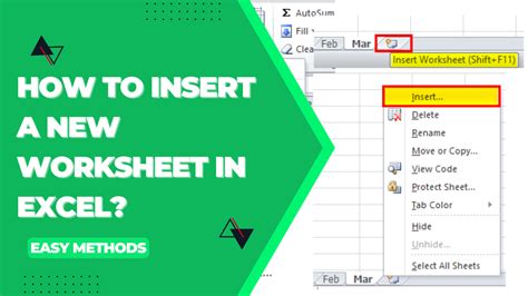 Excel Worksheet Insertion