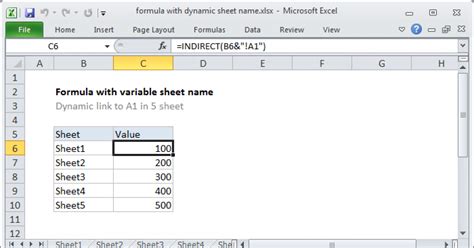 Excel Worksheet Reference