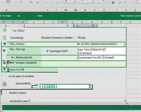 Yes or No Fields in Excel