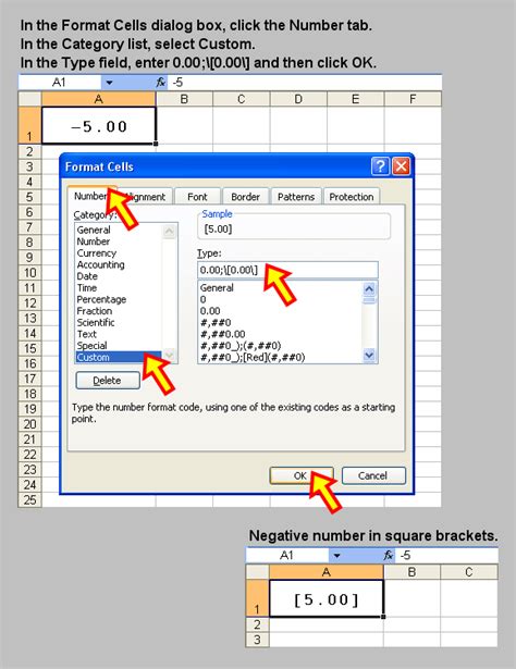 Excel Bracket Formatting