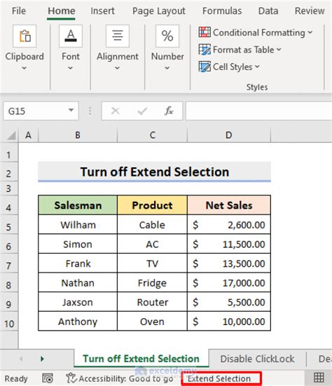 Excel cursor issue solutions