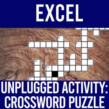 Excel formula crossword