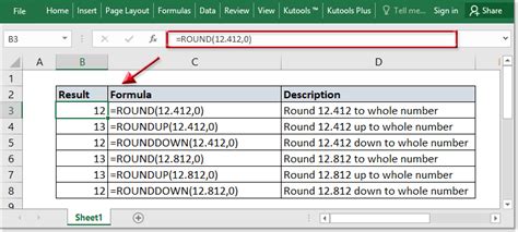 Excel Formulas for Whole Numbers Formatting