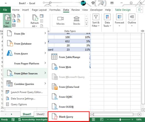 Merging tabs in Excel using Power Query editor