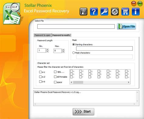 Excel password recovery software