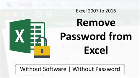 Excel password remover online