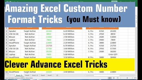 Excel Whole Numbers Formatting Tricks