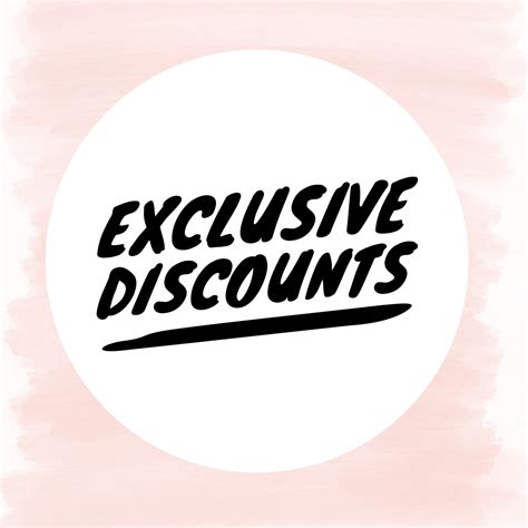 Exclusive Discounts