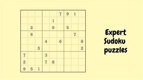 Expert-Level Sudoku Puzzle