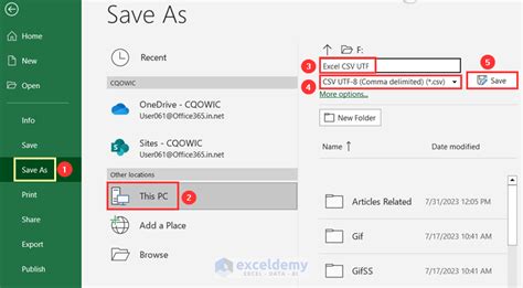 Converting Excel to CSV for Email Import