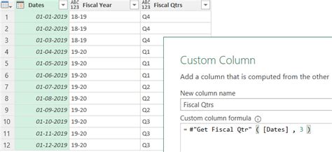 Extract Quarter and Year using Power Query