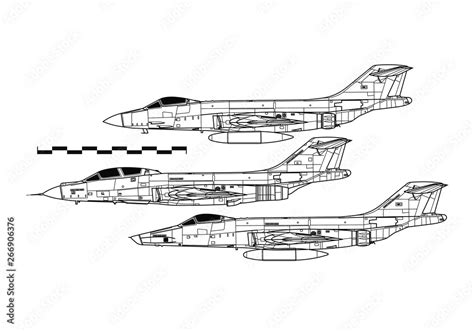 F-101 Voodoo Technical Drawing