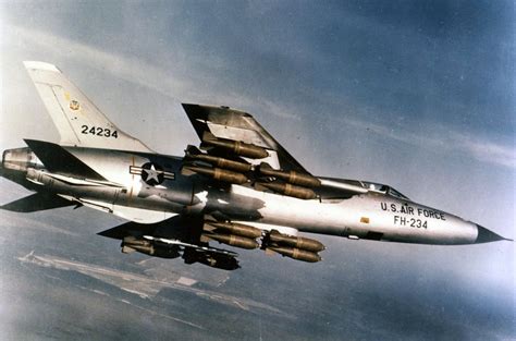 F-105 Thunderchief on a bombing mission over Vietnam