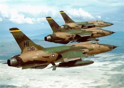 F-105 Thunderchief formation flight over Vietnam