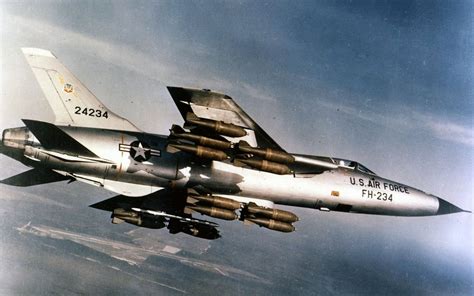 F-105 Thunderchief on display in a museum